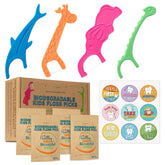 Trueocity front packaging showing 200 biodegradable flossers and label benefits