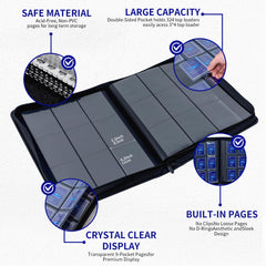TRUGQ zipper and spine label for easy transport and quick indexing