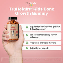 Close-up of TruHeight gummy texture showing chewable form and appeal