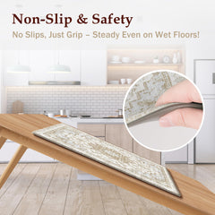 tubeamin textured rubber backing detail ensuring non-slip safety on floors