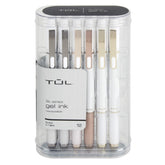 TUL front view of pearl white barrel pack shows clean design and organization