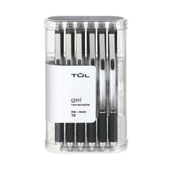 TUL gray barrel pen front view showing professional look and reliable grip