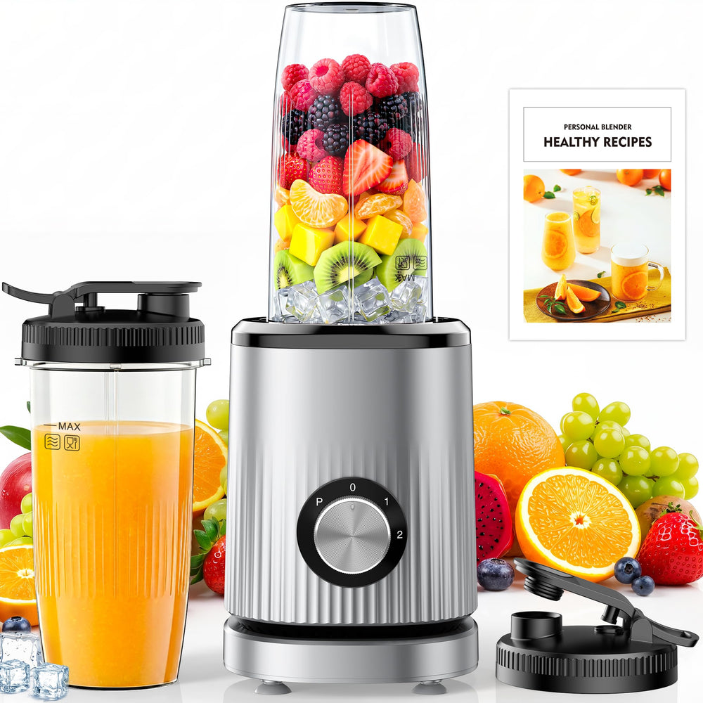 turelar front view blender with cups showing compact design and portability