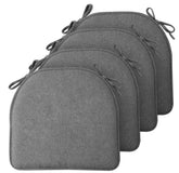TushGuard front view of four grey cushions showing pack and neat look, adds uniform comfort