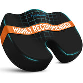TushGuard front view on office chair showing ergonomic comfort