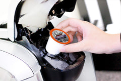Two Rivers Coffee pod inserted in Keurig 2.0 brewer for easy brewing