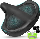 Twomaples front view of oversized saddle showing comfortable shape