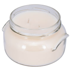 TYLER CANDLE COMPANY top view of two wicks for even fragrance
