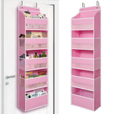 TYMENSH front view over-door organizer showing tidy visible pockets and easy access