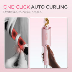 TYMO CURLPRO tourmaline ceramic barrel close-up for smooth glide