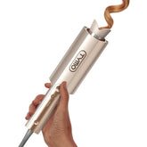 TYMO CurlPro Plus front view showing ergonomic design and rotating curl chamber for easy styling