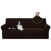 U-NICE HOME front view on three-cushion sofa shows neat fit and updated color