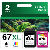 Ubinki 67XL front packaging showing combo pack and compatibility benefits