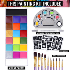 UCANBE colorful 20 paint pans highlighting vibrant coverage
