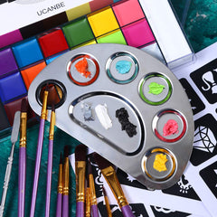 UCANBE ten artist brushes displaying varied shapes for detail