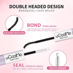 UCOOLME applied on a lash band demonstrating secure cluster placement