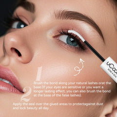 uCoolMe black bond blending into lash line to enhance definition