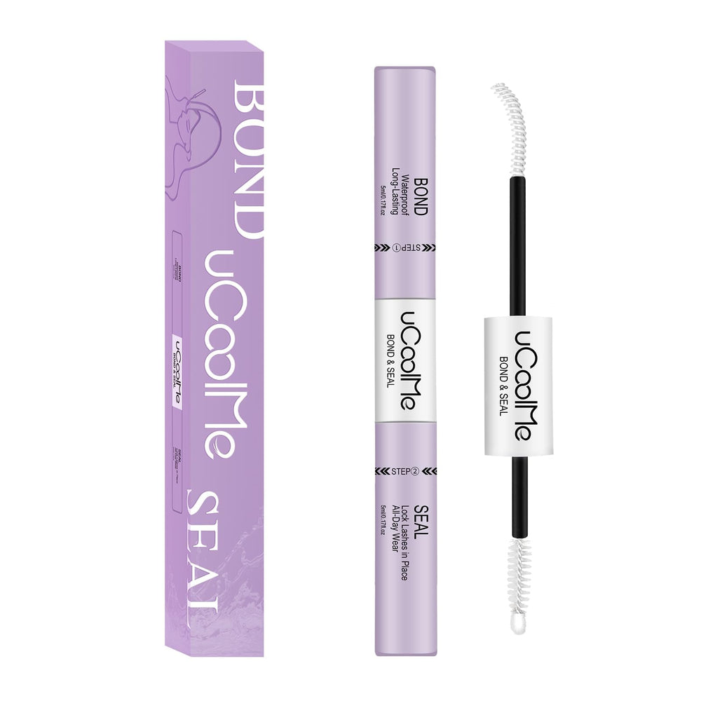 uCoolMe front bottle showing product and clear label, reliable long hold