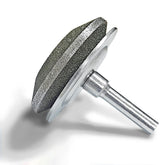 UF-SHARP front view of sharpener showing compact all-metal design and durability