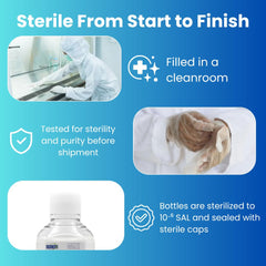 UFC Bio sterile seal close-up indicating unopened, contamination-free benefit