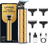 Ufree trimmer front view showing sleek body and controls, precise grooming benefit