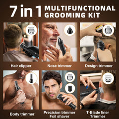 Ufree trimmer with combs arranged illustrating versatile length control