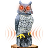 Ugold owl front view showing realistic painted feathers and natural silhouette for garden decor
