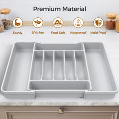 ukeetap compact width folded showing snug fit for narrow drawers