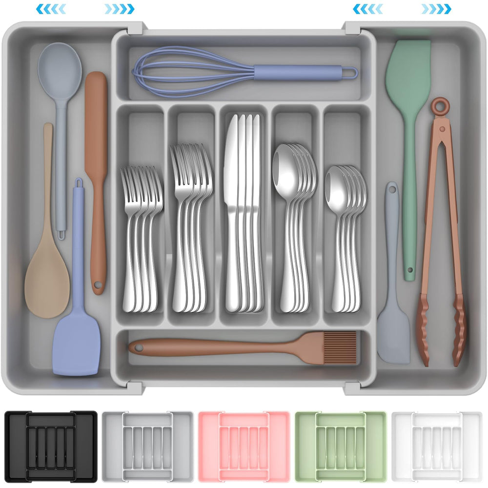 ukeetap front view flatware tray showing organized utensils and quick access