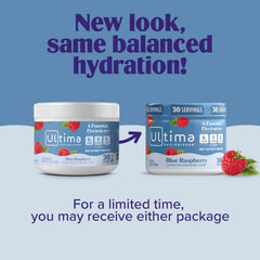 Ultima Replenisher pouring powder detail showing fine texture and quick dissolving benefit