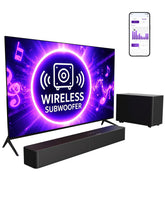 ULTIMEA soundbar front view showing sleek profile and improved clarity
