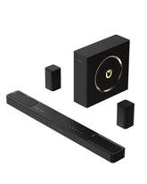 ULTIMEA soundbar front view showing speaker array and sleek finish for cinematic clarity