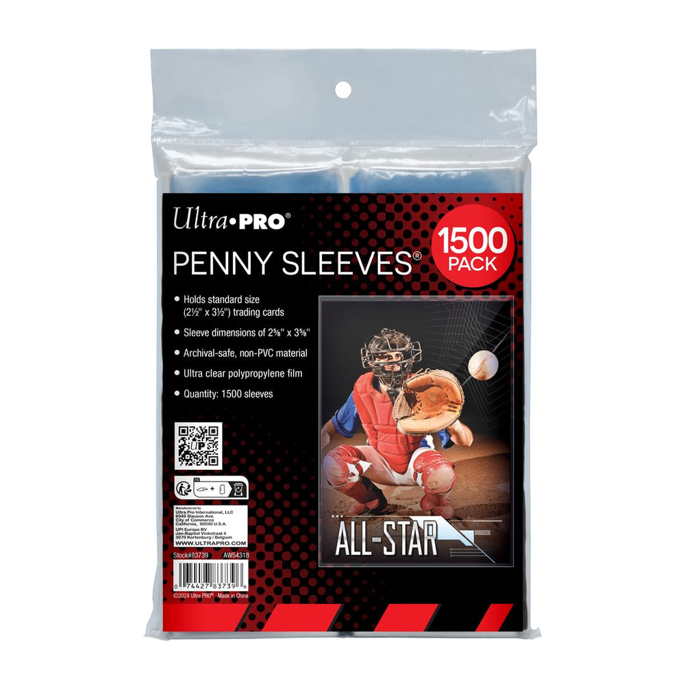 Ultra Pro front packaging showing 3-pack of 500 sleeves and clear protection benefit