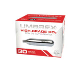 Umarex 12g cartridges front packaging showing organized stack and reliability