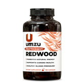 UMZU Redwood front packaging showing bottle and design, supports clear product info