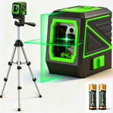 UNCANZEA front product shot showing compact laser and tripod for easy transport