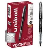 uni-ball Vision Elite front packaging showing 12 pens and brand clarity
