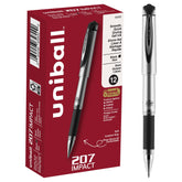 uni-ball 207 Impact front view showing sleek barrel and bold look for professional use