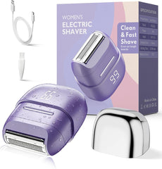 UNIMIKO front view purple shaver showing compact design and easy grip