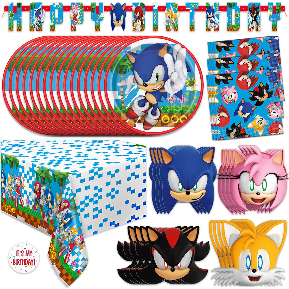 Unique Sonic front packaging showing contents and benefit of coordinated theme