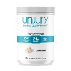 Unjury front tub showing label and servings benefits