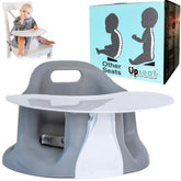 Upseat front view with tray showing secure fit and easy feeding