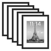 upsimples 11x14 frame front view showing sleek black profile and crisp display benefit