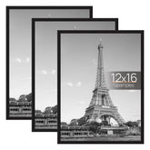 upsimples 12x16 frame front view showing sleek black border and clear display benefit