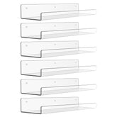 upsimples clear shelf front view showing transparent display and neat organization