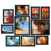 upsimples front view of all ten black frames showing variety and cohesive style