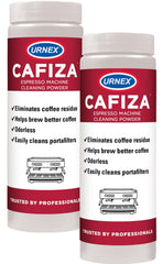 Urnex Cafiza front packaging showing product and weight benefits