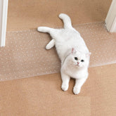 Uross front view of mat flat showing full protector and brand, protecting carpet edges