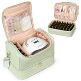 Uross front view of green organizer bag showing professional finish and easy access