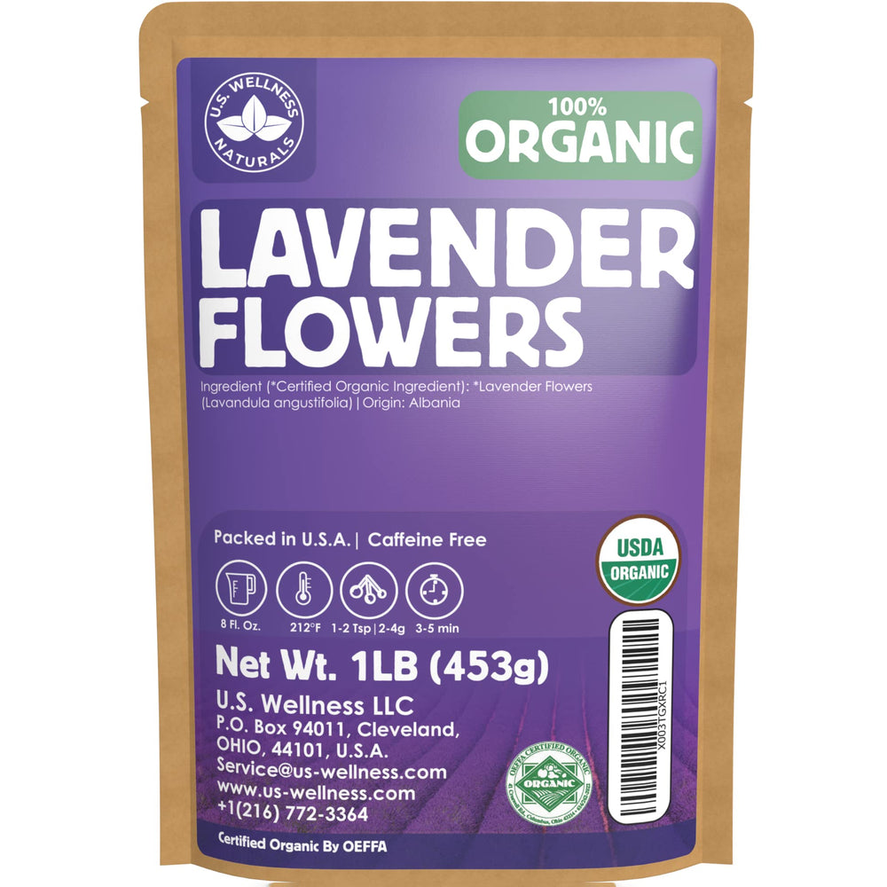 U.S. Wellness Naturals front packaging showing 1 lb resealable bag and label, preserves freshness